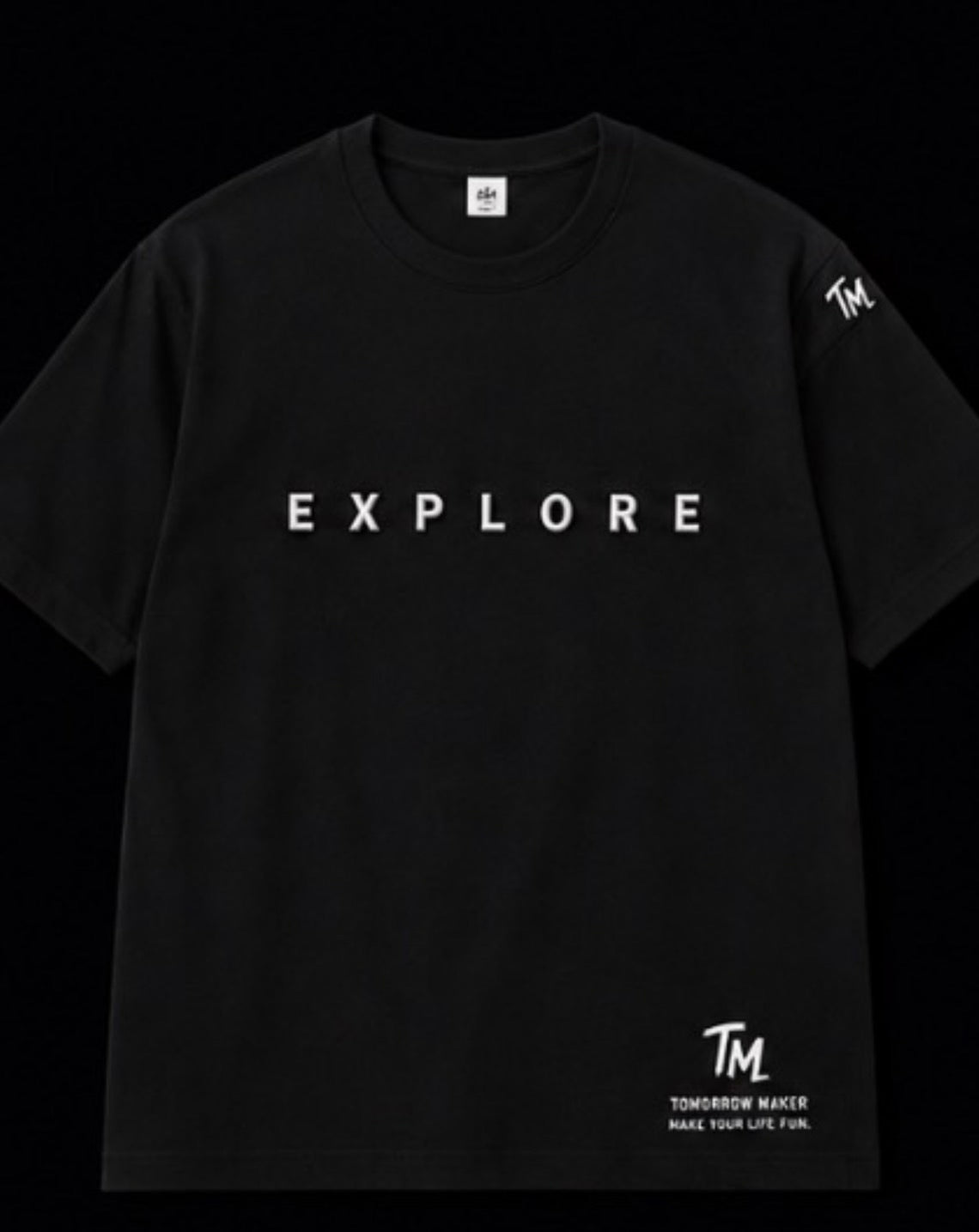 TM原点① EXPLORE Tee ブラック