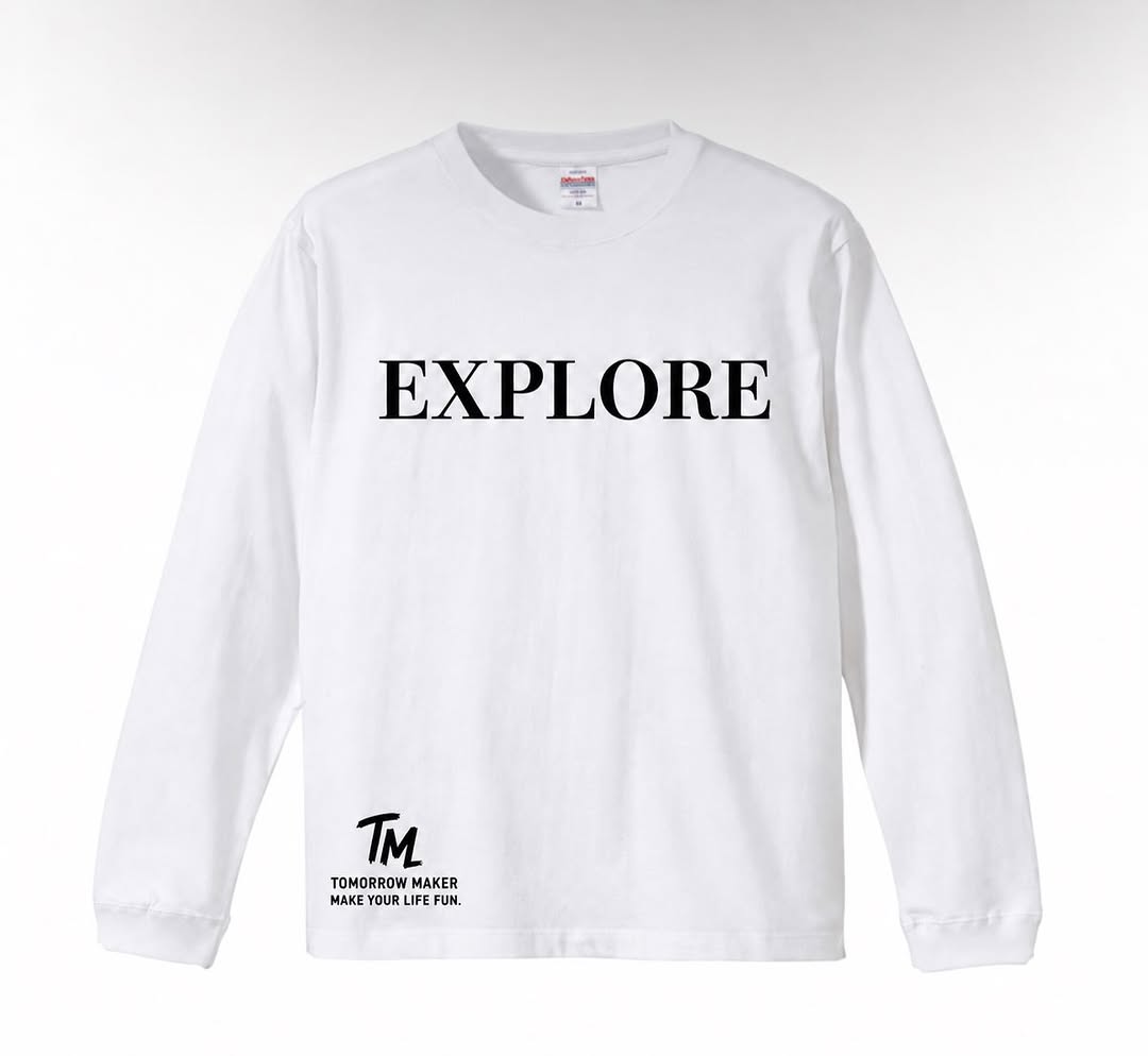 TM⑰飛躍 EXPLORE ロンT ホワイト