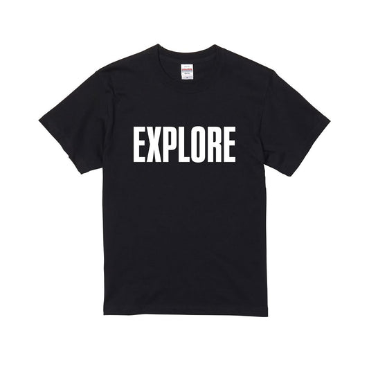 TM②目覚める EXPLORE Tee ボールド ブラック