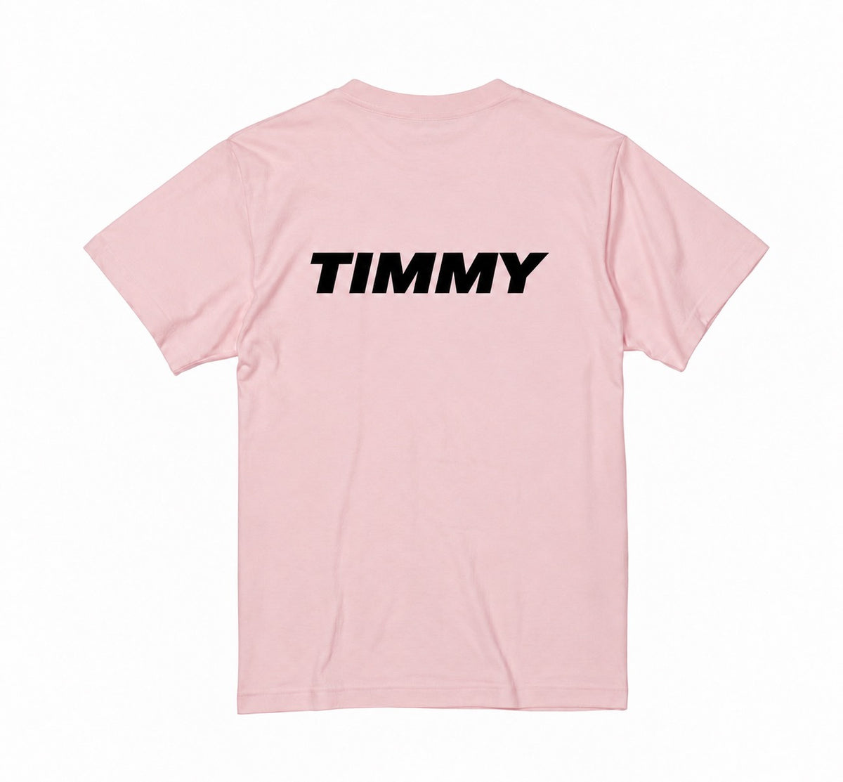 TM⑨出会い TIMMY バックプリントTee ウスピンク バック