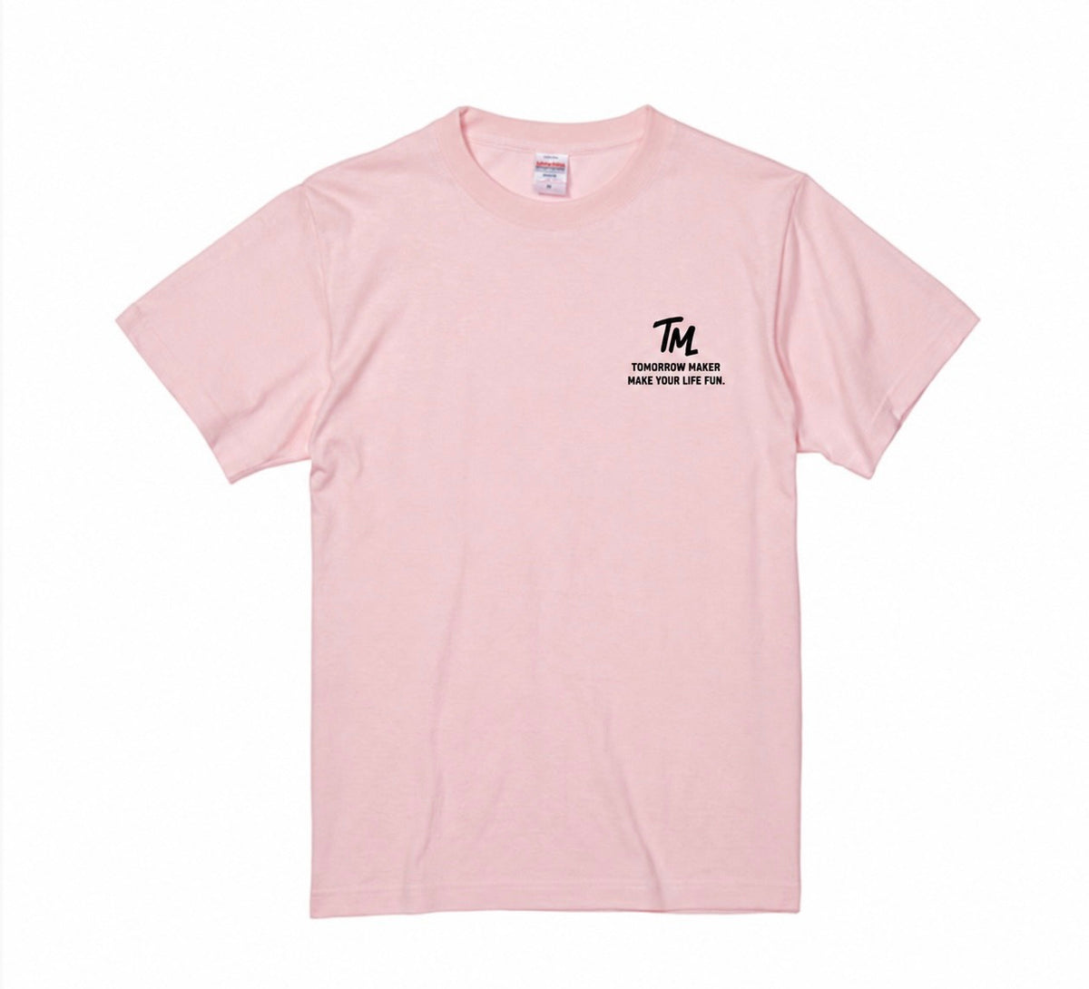 TM⑨出会い TIMMY バックプリントTee ウスピンク フロント