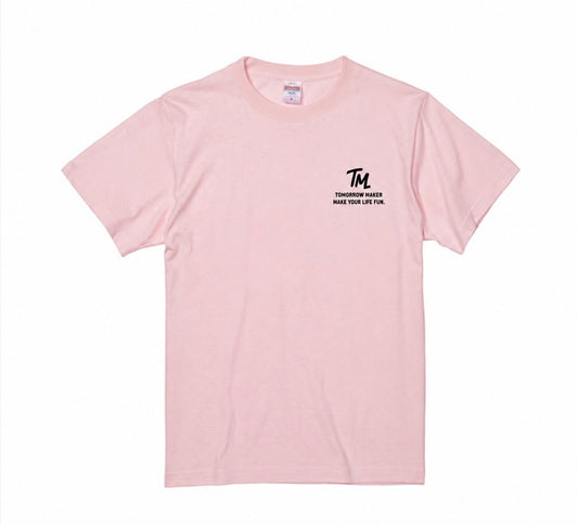 TM⑨出会い TIMMY バックプリントTee ウスピンク フロント
