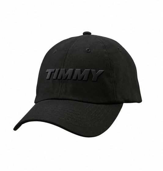 TM㉑希望 TIMMY 立体ロゴキャップ オールブラック
