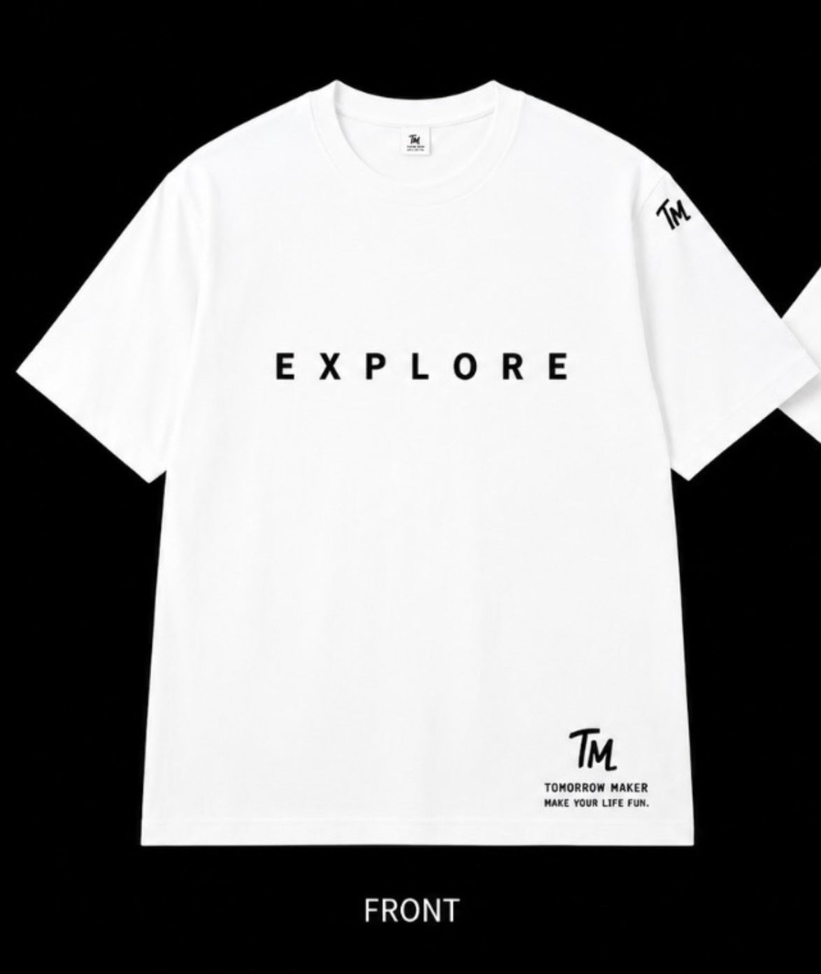 TM原点① EXPLORE Tee ホワイト