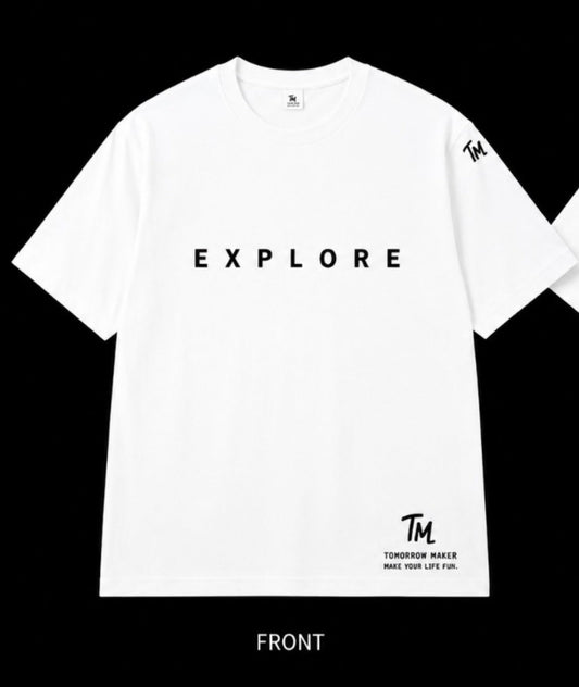 TM原点① EXPLORE Tee ホワイト