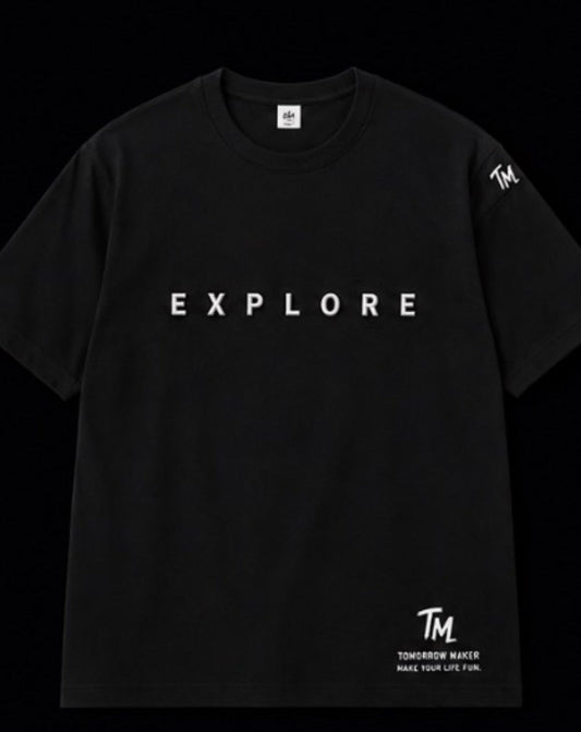 TM原点① EXPLORE Tee ブラック