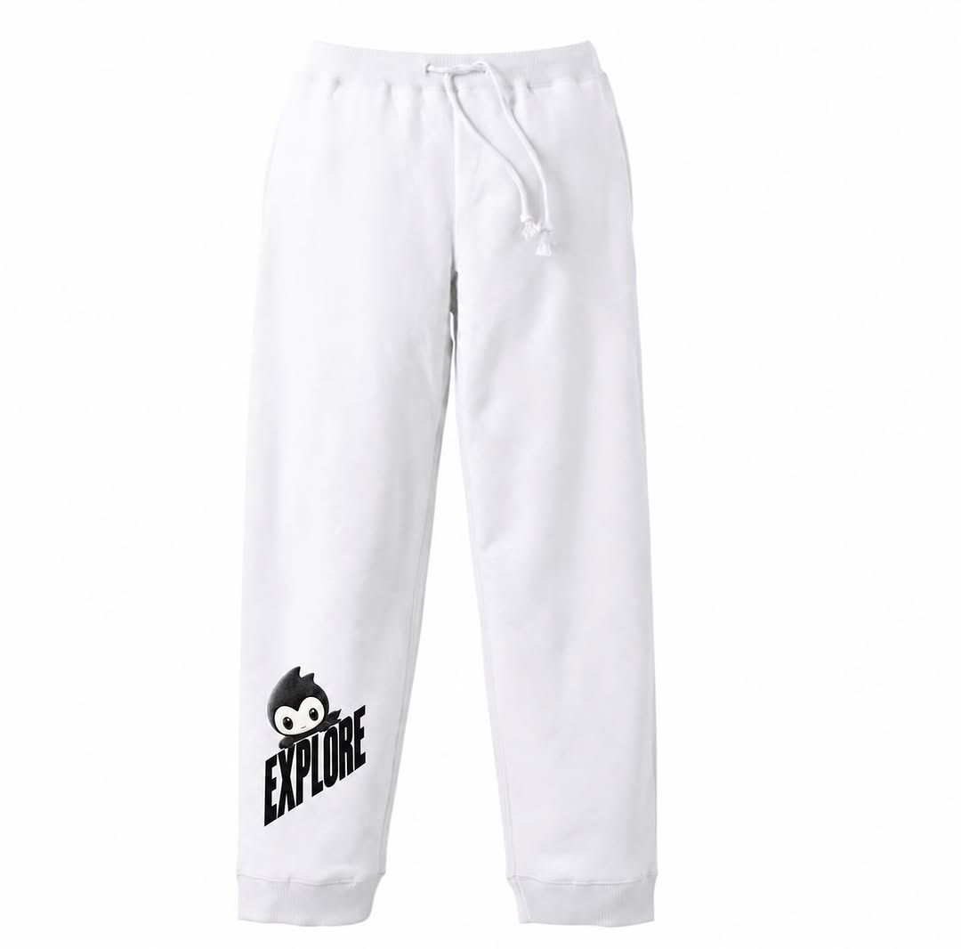 TM⑯進化 EXPLORE スウェットパンツ ホワイト