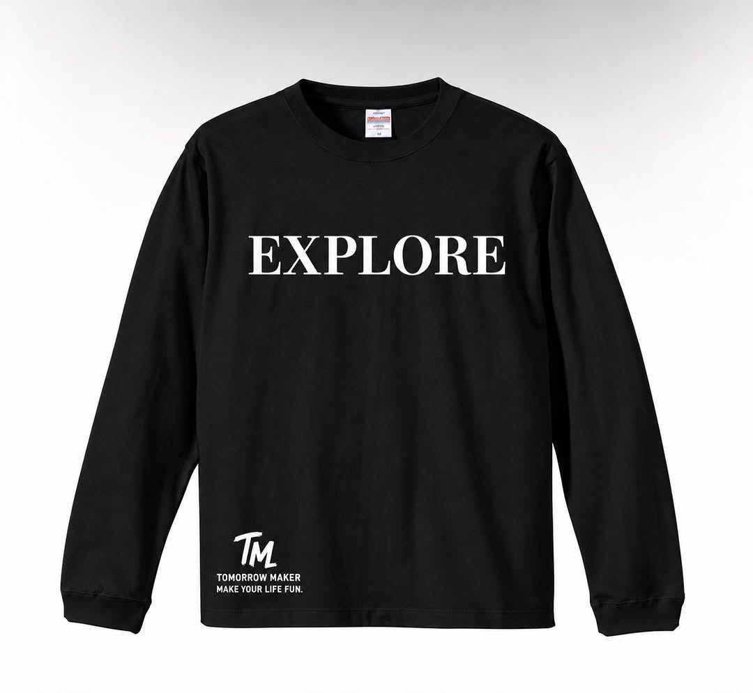 TM⑰飛躍 EXPLORE ロンT ブラック